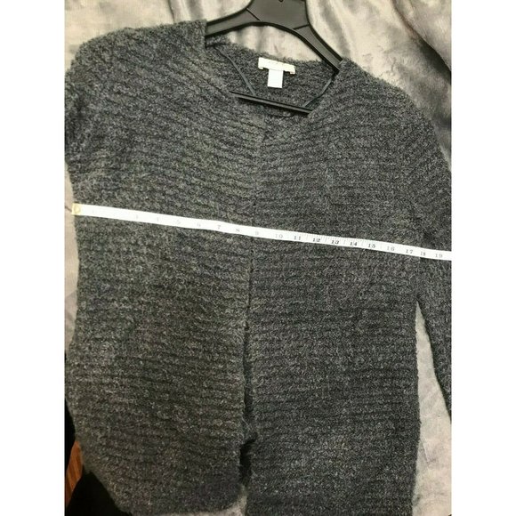 Loft outlet by Anne Taylor Petite grey cardigan XPS, open front EUC - Picture 7 of 8